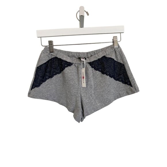Cosabella Ferrara Boxer Shorts With Navy Lace Trim - Picture 1 of 3